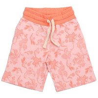 Cotokids Kinder Shorts – Hellrosa mit Paisleymuster, elastischer Bund mit Kordel, leicht & bequem, Sommer-Shorts | Walkiddy