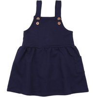Kinder Latzkleid GOTS zertifiziert, Bio-Baumwolle, navy, weich & elastisch, bequem, Alltag – Walkiddy