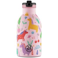 24bottles 0,33l Kids Edelstahl Thermosflasche mit Strohhalm