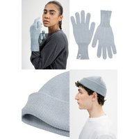 MELA Bundle Feinstrick Mütze kurz LESH + Strick Handschuhe RISHI