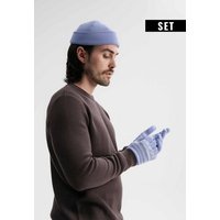 MELA Bundle Feinstrick Mütze kurz LESH + Strick Handschuhe RISHI