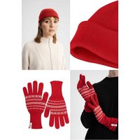 MELA Bundle Feinstrick Mütze kurz LESH + Strick Handschuhe RISHI