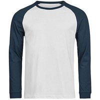 TeeJays Herren Langarm T-Shirt Two Tone Bio - Baumwolle bis 3XL Longsleeve