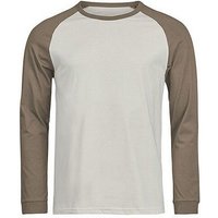 TeeJays Herren Langarm T-Shirt Two Tone Bio - Baumwolle bis 3XL Longsleeve