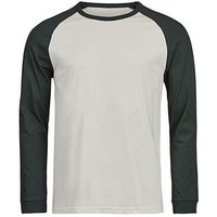 TeeJays Herren Langarm T-Shirt Two Tone Bio - Baumwolle bis 3XL Longsleeve