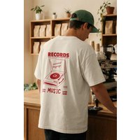 Kultgut Artdesign - Shirt aus recycelter Biobaumwolle / Records