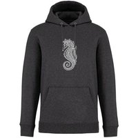 Brandless Basic Bio Unisex Hoody Nr. 4 Seepferd 350g/m²