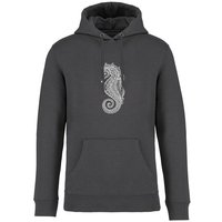 Brandless Basic Bio Unisex Hoody Nr. 4 Seepferd 350g/m²