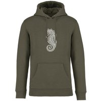 Brandless Basic Bio Unisex Hoody Nr. 4 Seepferd 350g/m²