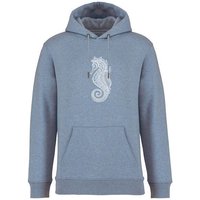 Brandless Basic Bio Unisex Hoody Nr. 4 Seepferd 350g/m²