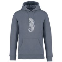 Brandless Basic Bio Unisex Hoody Nr. 4 Seepferd 350g/m²