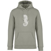 Brandless Basic Bio Unisex Hoody Nr. 4 Seepferd 350g/m²