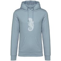 Brandless Basic Bio Unisex Hoody Nr. 4 Seepferd 350g/m²