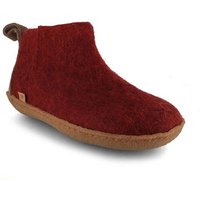 WoolFit Yeti Filzboots hohe Hausschuhe mit Naturgummisohle, handgefilzt aus 100% Wolle
