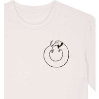päfjes Dackel Hund Kreis Po - Unisex Männer T-Shirt Bio & Fair