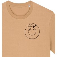 päfjes Dackel Hund Kreis Po - Unisex Männer T-Shirt Bio & Fair