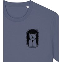 päfjes Der Graf / Vampir Fledermaus im Bilderrahmen - Unisex Männer T-Shirt Bio & Fair
