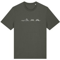 Brandless Basic Bio Unisex T-Shirt Bicycle Line 180g/m² XXS - 3 XL