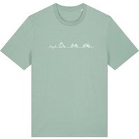 Brandless Basic Bio Unisex T-Shirt Bicycle Line 180g/m² XXS - 3 XL