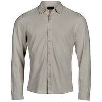 TeeJays Herren Men Stretch Hemd Langarm Pique Stoff