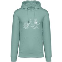 Brandless Basic Bio Hoody Nr. 4 Strawberry Cats 350g/m² XXS - 4 XL