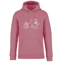 Brandless Basic Bio Hoody Nr. 4 Strawberry Cats 350g/m² XXS - 4 XL
