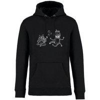 Brandless Basic Bio Hoody Nr. 4 Strawberry Cats 350g/m² XXS - 4 XL