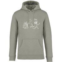 Brandless Basic Bio Hoody Nr. 4 Strawberry Cats 350g/m² XXS - 4 XL