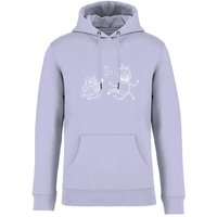 Brandless Basic Bio Hoody Nr. 4 Strawberry Cats 350g/m² XXS - 4 XL