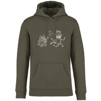 Brandless Basic Bio Hoody Nr. 4 Strawberry Cats 350g/m² XXS - 4 XL