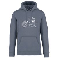 Brandless Basic Bio Hoody Nr. 4 Strawberry Cats 350g/m² XXS - 4 XL