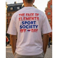 THE FACE OF ELEMENTS OFF DAY - HEAVY OVERSIZED FIT T-SHIRT AUS 100% BIO-BAUMWOLLE
