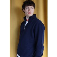 Softer gemütlich-weicher Pullover mit Zip / Kultgut