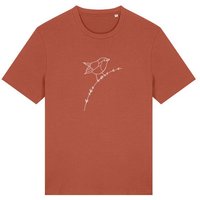 Brandless Basic Bio Unisex T-Shirt Rotkehlchen 180g/m² XXS - 3 XL