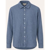 NORDLICHT Herren Musselin Hemd Lias aus 100% Bio-Baumwolle