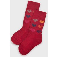 hirsch natur Herz Kindersocken bio Schurwolle