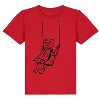 päfjes Rocco Roboter schaukelt für sein Leben gern - Fair Wear Bio Kinder T-Shirt