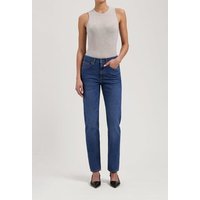 MUD Jeans Damen Jeans Straight Leg "Go - Used Stone"