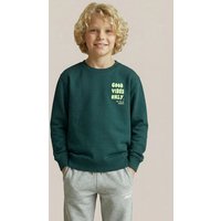 THE FACE OF ELEMENTS GOOD VIBES ONLY - RELAXED FIT KIDS SWEATSHIRT AUS 100% BIO-BAUMWOLLE