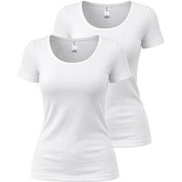Haasis Bodywear Damen CLASSIC 1/2 Arm Shirt, 2er Pack, Bio Baumwolle