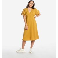 Matona Midikleid | V-Neck Dress | aus Baumwolle | GOTS-zertifiziert
