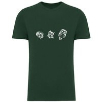 Greenspired Basic Bio T-Shirt Three Owls 155g/m² XXS - 4 XL"