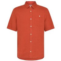 KnowledgeCotton Apparel Regular Leinen-Shirt mit kurzen Ärmeln Hemd - GOTS/Vegan