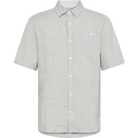 KnowledgeCotton Apparel Regular Leinen-Shirt mit kurzen Ärmeln Hemd - GOTS/Vegan