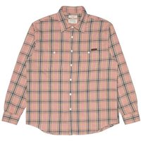 Nudie Jeans Kariertes Langarm-Hemd Julian Worker Check Pink