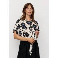 Damen Bluse aus Leinen und LENZING ECOVERO Viskose Mix - OCRA BLOOM - recolution