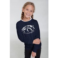 Peaces.bio - handbedruckte Biomode Bio-Kindersweatshirt "Be Careful"
