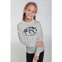 Peaces.bio - handbedruckte Biomode Bio-Kindersweatshirt "Be Careful"