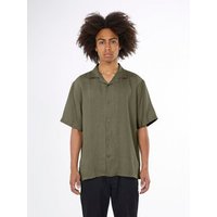 KnowledgeCotton Apparel Leinenhemd Box Fit - Short Sleeve - aus Bio-Leinen