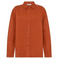 KnowledgeCotton Apparel Lockeres Leinenhemd mit langen Ärmeln - Bio-Leinen GOTS/Vegan